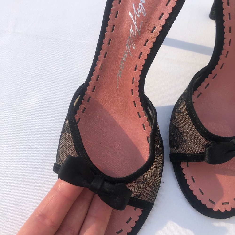 Black Lace Heels by Beverly Feldman
